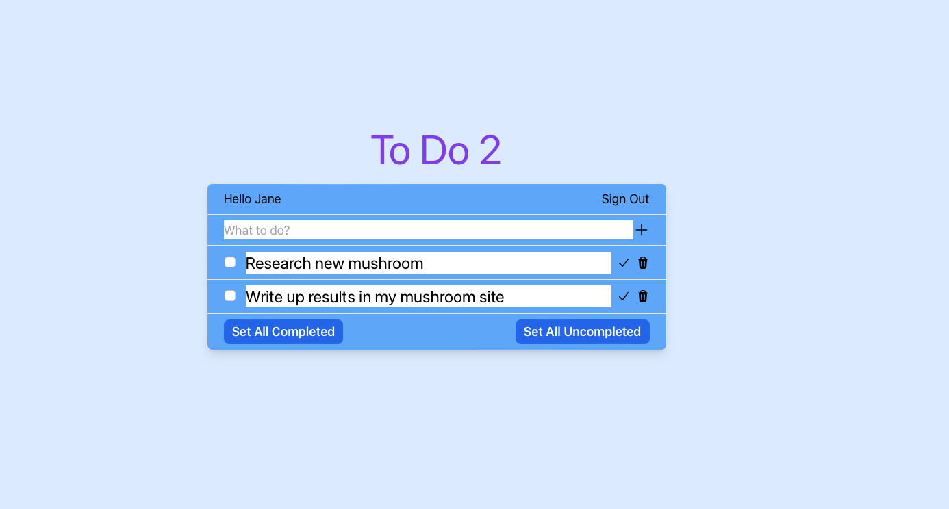 To Do List